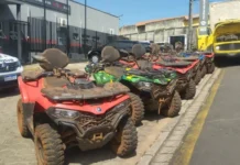 Polícia Rodoviária recupera seis quadriciclos roubados e apreende caminhão adulterado