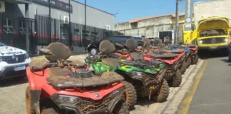 Polícia Rodoviária recupera seis quadriciclos roubados e apreende caminhão adulterado