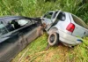 Acidente entre dois carros mobiliza equipes do SAMU em rodovia