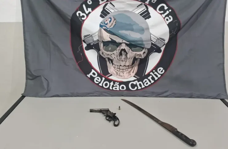 Briga entre vizinhos termina com ameaça, apreensão de arma e ferido no Jardim Águas Claras