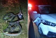 Ciclista morre após colisão com carro em rodovia