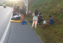 Colisão lateral entre veículos deixa ferido em rodovia de Bragança Paulista