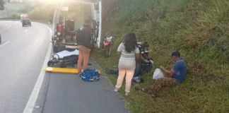Colisão lateral entre veículos deixa ferido em rodovia de Bragança Paulista