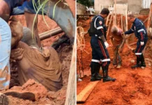 Homem fica soterrado após terra desmoronar durante escavação em Bragança Paulista