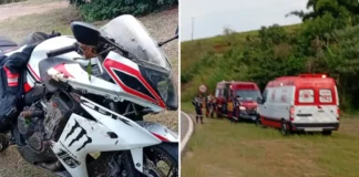 Motociclista fica gravemente ferido após perder controle e tombar na Rodovia Benevenuto Moretto