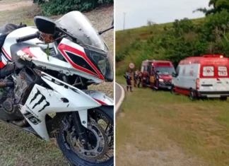 Motociclista fica gravemente ferido após perder controle e tombar na Rodovia Benevenuto Moretto