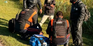 Motociclista passa mal e recebe atendimento do SAMU na Rodovia Alkindar Monteiro Junqueira