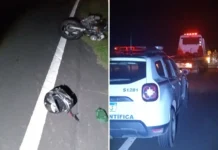 Motociclista perde controle da direção e morre após queda em Amparo