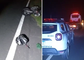Motociclista perde controle da direção e morre após queda em Amparo