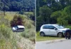 Motorista de UP perde controle, cai em ribanceira e capota