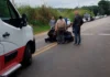 Pedestre fica ferida após atropelamento na Rodovia Padre Aldo Bolini