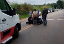 Pedestre fica ferida após atropelamento na Rodovia Padre Aldo Bolini