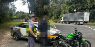 Policiamento Rodoviário prende motociclista por tráfico de drogas na SP-360