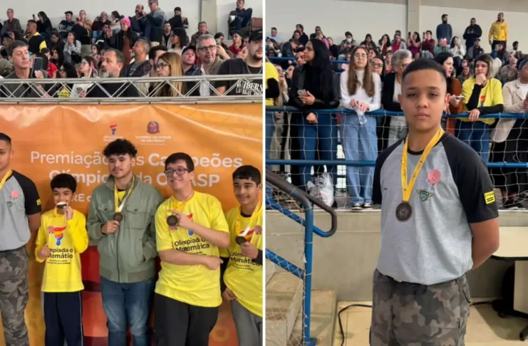 Aluno de Bragança Paulista conquista medalha de bronze na Olimpíada de Matemática das Escolas Estaduais