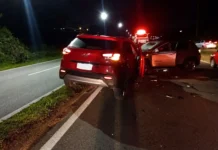 Acidente envolvendo dois veículos é registrado em trecho da Rodovia Capitão Barduíno