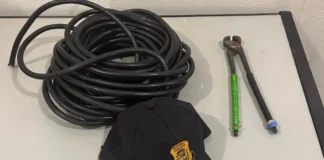 Crime que causa grandes prejuízos: indivíduo é preso em flagrante por furto de cabos de energia
