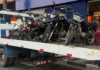 Equipe ROM realiza bloqueio viário e recolhe motocicletas irregulares