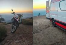 Equipes do SAMU resgatam homem após queda de parapente na Pedra Grande