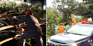 Forte temporal atinge Região Bragantina e mobiliza forças de emergência