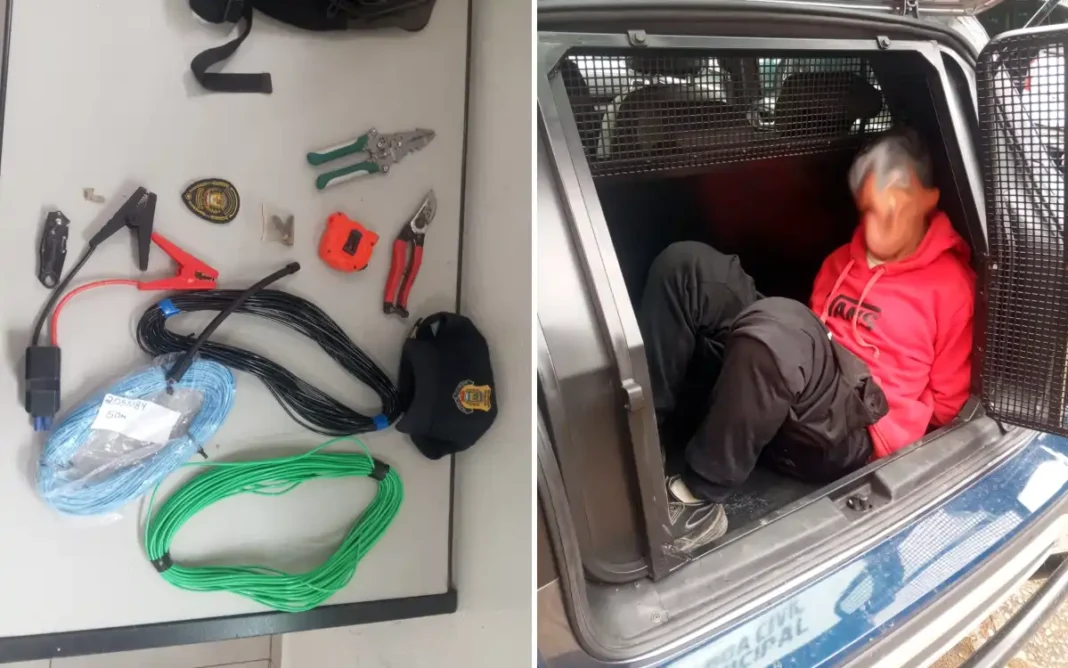 Homem é preso por furto em canteiro de obras no Jardim América