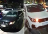 Homem furta Voyage, tenta furtar Fiat Mobi em seguida e é pego por populares