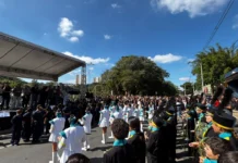 Música, talento e emoção marcam o 3º Encontro Municipal de Bandas Marciais em Bragança Paulista