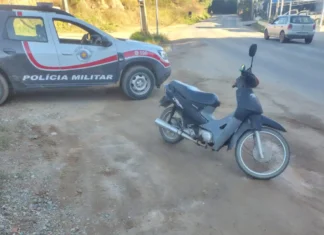 PM identifica placa irregular e apreende motocicleta adulterada em Pinhalzinho