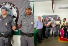 Policiais são homenageados após salvarem bebê de 20 dias durante solenidade do PM do Mês