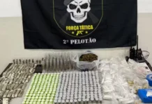 Polícia Militar apreende mais de 3 mil porções de drogas e prende suspeito em Bragança Paulista