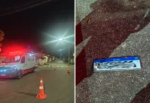 Acidente entre carro e motocicleta deixa homem ferido no Parque dos Estados