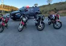 Operação contra o “grau” termina com apreensão de motos irregulares em Pinhalzinho
