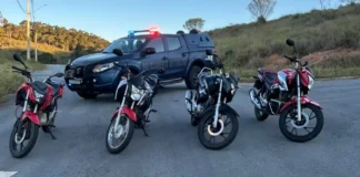 Operação contra o “grau” termina com apreensão de motos irregulares em Pinhalzinho