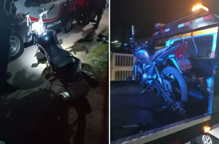 Após fugir da GCM, motociclista é interceptado e detido pela PM em Vargem