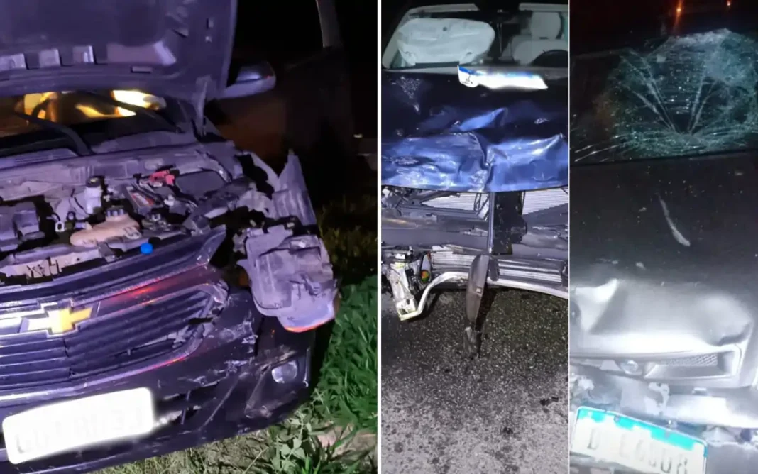 COLISÃO ENVOLVENDO TRÊS VEÍCULOS DEIXA UMA PESSOA COM FERIMENTOS LEVES NA RODOVIA CAPITÃO BARDUÍNO