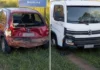 Caminhão e carro se envolvem em colisão na SP-008 em Bragança Paulista