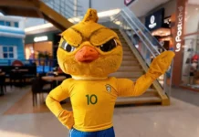 Canarinho anima o esquenta para o jogo do Brasil no Bragança Shopping