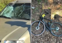 Ciclista é atropelado em rodovia durante evento regional de ciclismo