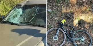 Ciclista é atropelado em rodovia durante evento regional de ciclismo