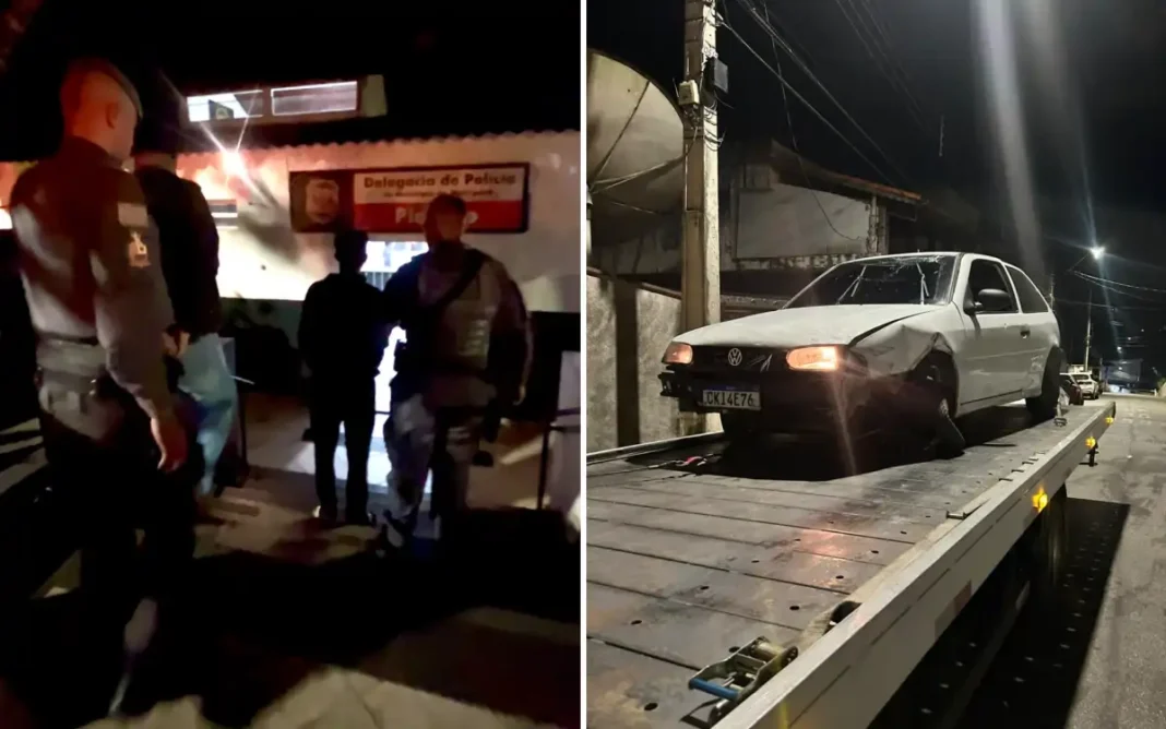 DOIS HOMENS SÃO PRESOS APÓS PERSEGUIÇÃO COM VEÍCULO FURTADO