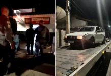 Dois homens são presos após perseguição com veículo furtado em Mairiporã