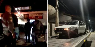 Dois homens são presos após perseguição com veículo furtado em Mairiporã
