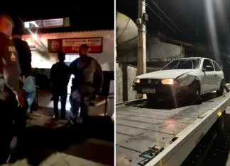 Dois homens são presos após perseguição com veículo furtado em Mairiporã