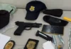 Falso policial civil é levado à delegacia após GCM encontrar arma de airsoft