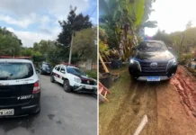 Guarda Municipal mata dois indivíduos durante perseguição com veículo roubado