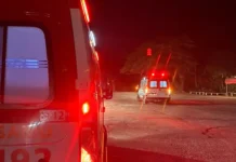 Homem é atropelado na Rodovia Alkindar Monteiro Junqueira e é socorrido à Santa Casa