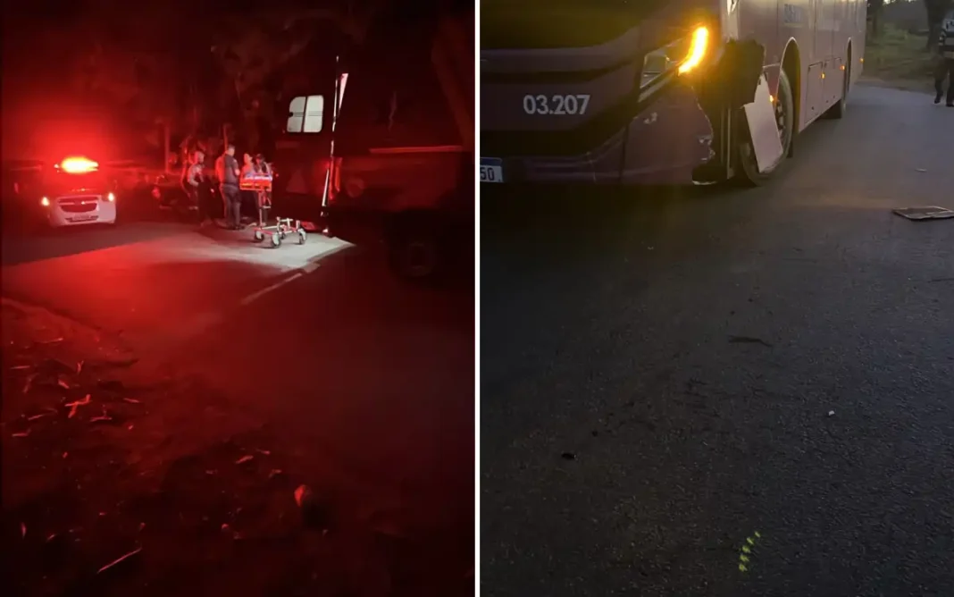 MOTOCICLISTA FICA FERIDO APÓS ACIDENTE COM ÔNIBUS NO BAIRRO ARARAS DOS MORI MORADORES COBRAM PROVIDÊNCIAS
