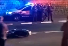 Motociclista fica ferido após colisão com carro na Avenida dos Imigrantes, em Bragança Paulista