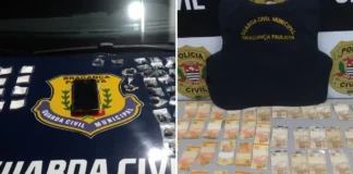 Mulher tenta fugir, joga pochete com drogas no chão e acaba presa pela Guarda Municipal