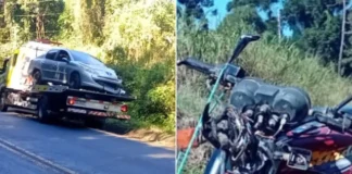 Motociclista fica gravemente ferido após colisisão frontal na Rodovia Aldo Bolini, em Piracaia