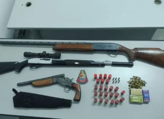 Polícia Militar apreende espingardas, garrucha e munições durante atendimento de ocorrência em Piracaia